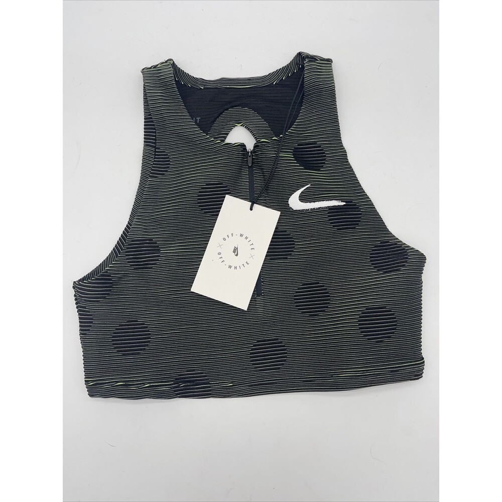 NIKE X OFF WHITE WOMEN'S TOP BRA CU2481-010 WMNS Sz XS NIKELAB TOP